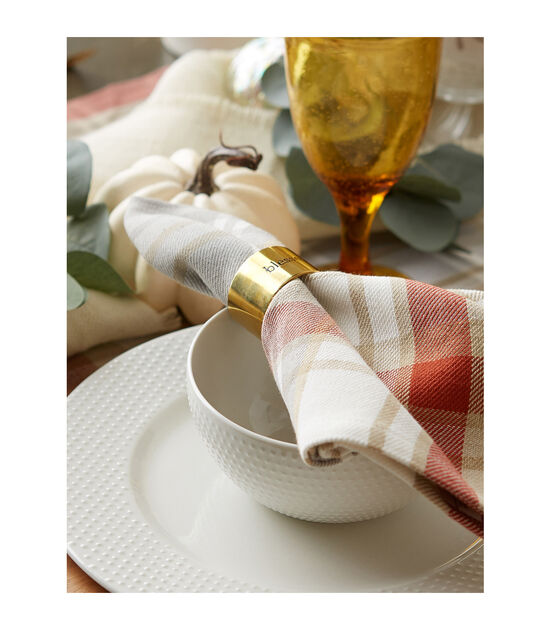 Design Imports Always Grateful Stamped Napkin Rings Set Of 4 Joann