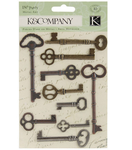 K & Company Life's Journey Metal Art Keys