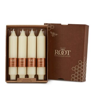 ROOT Candles 9 Unscented Hand Dipped Taper Candles 12ct