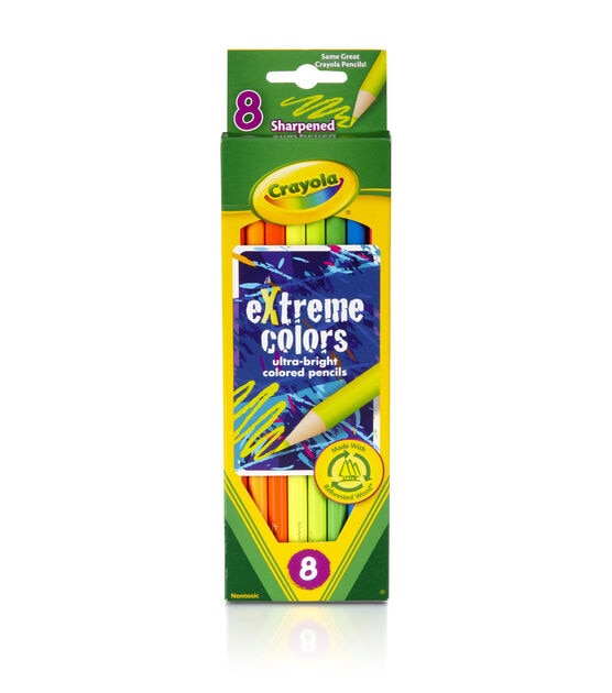 Crayola Extreme Colored Pencils 8 Pkg Long