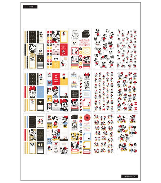 Happy Planner Disney Sticker Set for Planners, Journals, and More, Disney  Scrapbooking Supplies, Easy-Peel Stickers, Tigger Wonderful Things Theme,  Classic Size, 30 Sheets, 581 Total Stickers by The Happy Planner - Shop