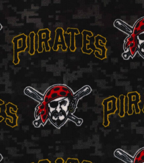 Fabric Traditions Pittsburgh Pirates Fleece Fabric Digital