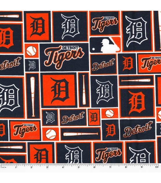 Fabric Traditions Detroit Tigers Cotton Fabric Patch