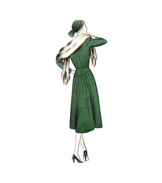 Vogue V9346 Size 14 to 22 Misses Dress Sewing Pattern, , hi-res, image 3
