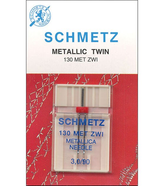 Schmetz Double Metallic Machine Needle 1 pk Size 3/90