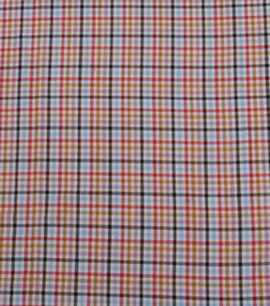 Multicolor Plaid Cotton Viscose Shirting Fabric, , hi-res, image 2
