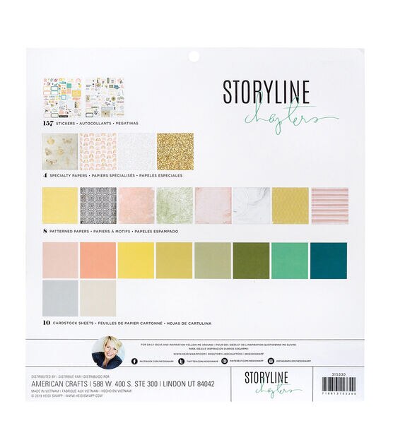 Heidi Swapp Storyline Chapters 12X12 Project Pad, , hi-res, image 3
