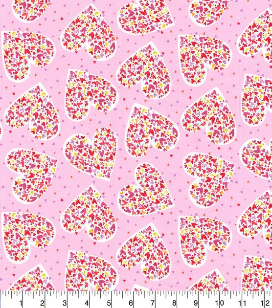 Fabric Traditions Hearts Valentine's Day Cotton Fabric