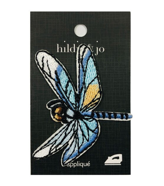 Blue Dragonfly Iron On Patch by hildie & jo