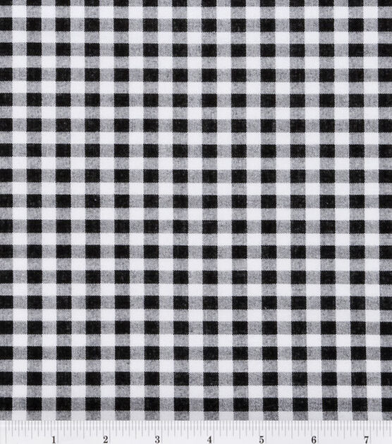 Black Checks Quilt Cotton Fabric by Keepsake Calico