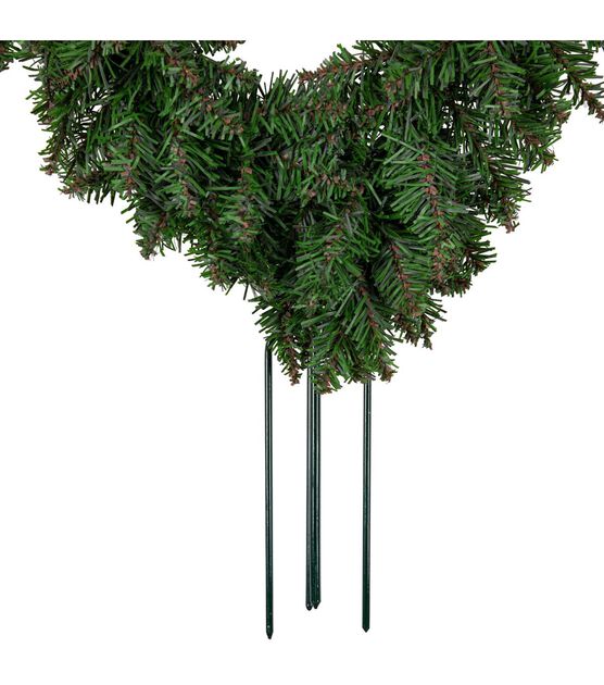 Northlight 25" Valentine's Day Pine Heart Wreath With Ground Stakes, , hi-res, image 4