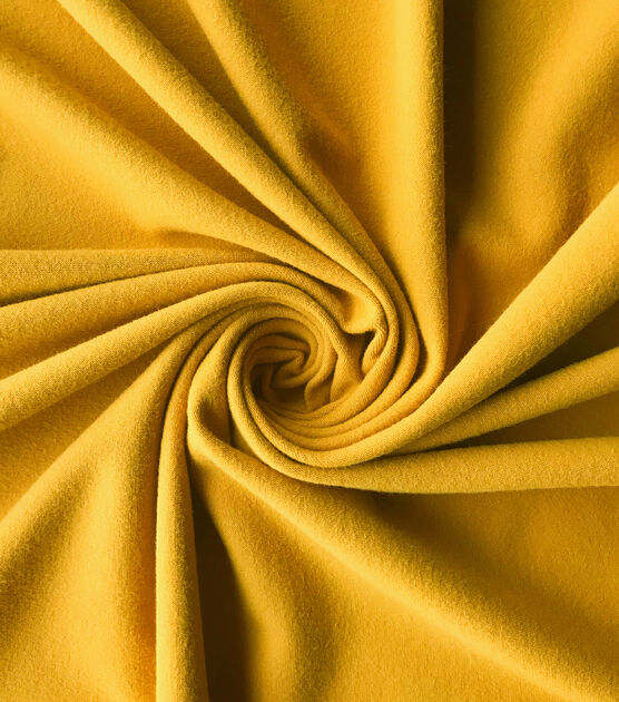 Mineral Yellow Double Brush Jersey Knit Fabric, , hi-res, image 3