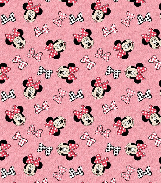 Disney Minnie Mouse Knit Cotton Fabric Toss, , hi-res, image 2