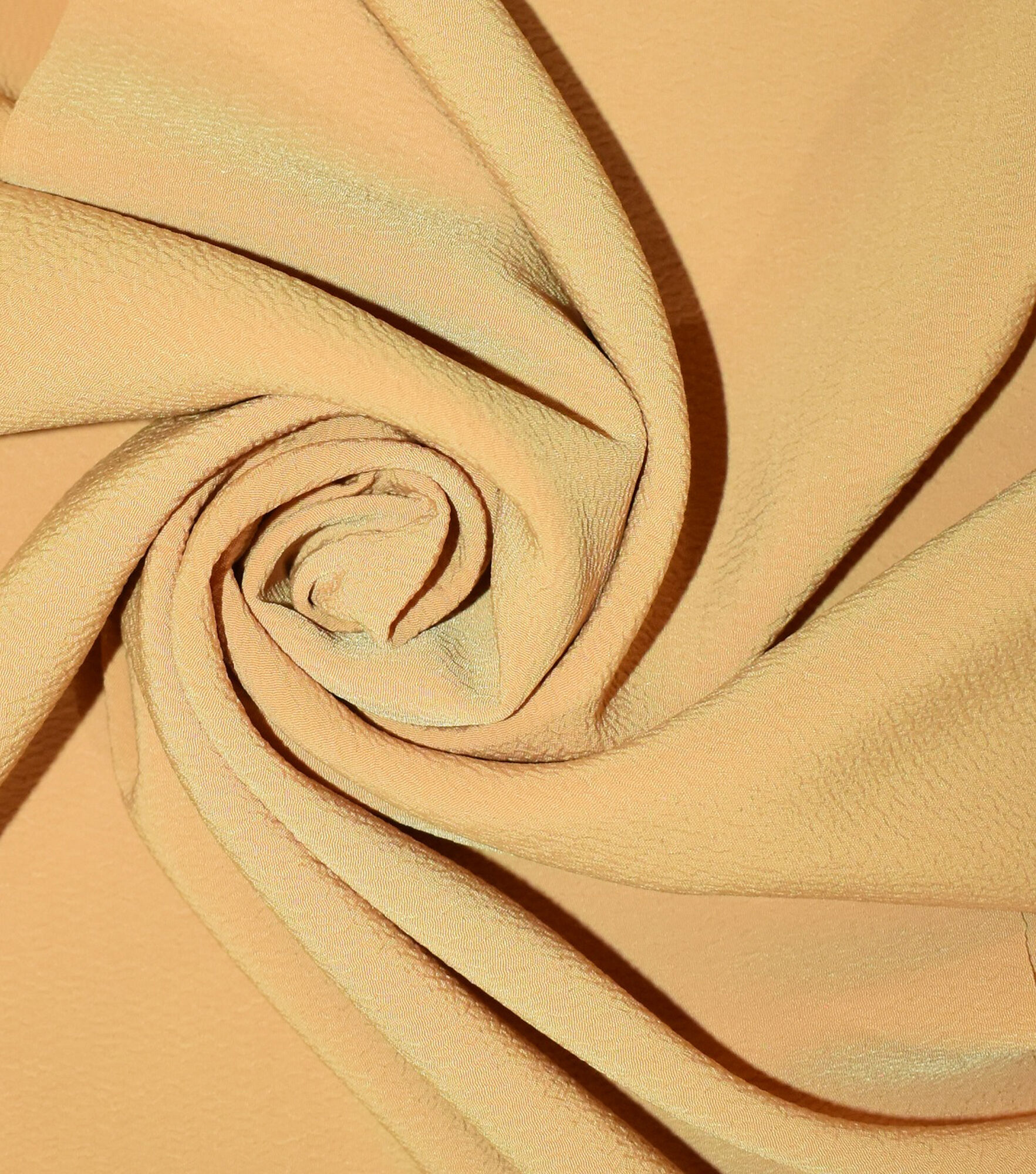 Silky Solids Textured Polyester Crepe Fabric Solids, Mineral Yellow, hi-res