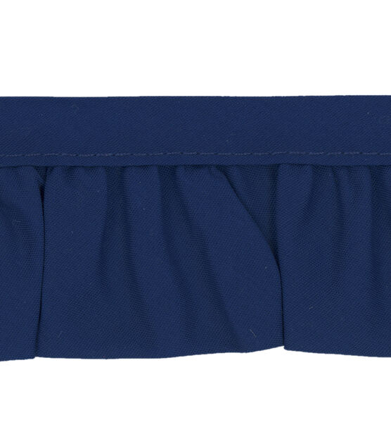 Simplicity Quilt Binding Ruffled Trim 2'' Yale Blue