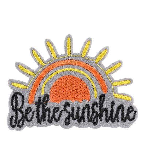 3" x 2" Be the Sunshine Iron On Patch by hildie & jo, , hi-res, image 2