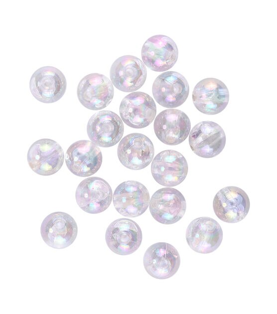 12mm Aurora Borealis Plastic Crystal Beads 70pc by hildie & jo, , hi-res, image 2
