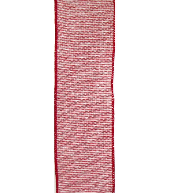 Save the Date Textured Ribbon 2.5''x9' Red & White, , hi-res, image 2