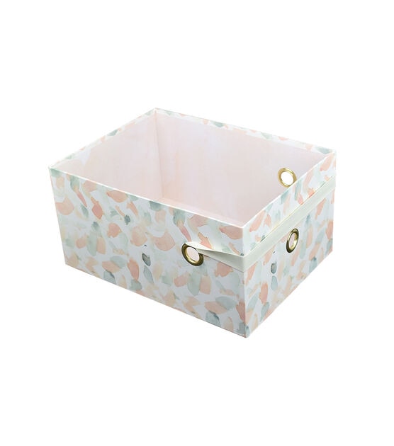 14" Joyful Floral Rectangle Box With Elastic Strap by Place & Time, , hi-res, image 2