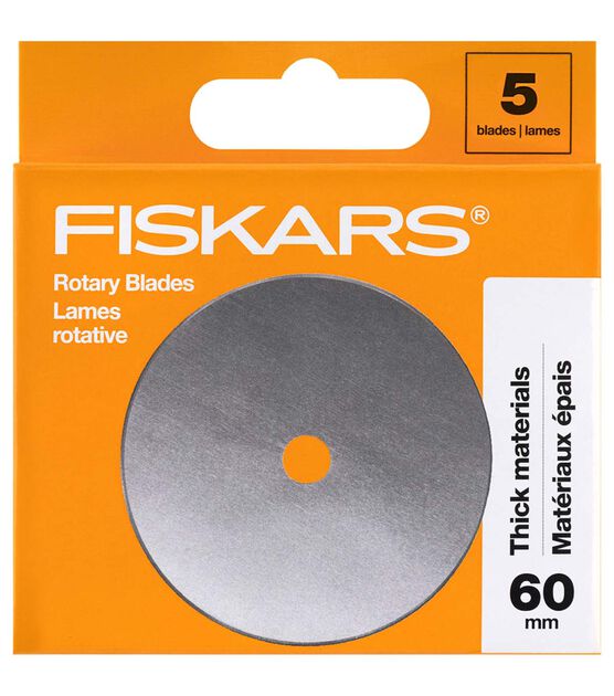 Fiskars 5pk Straight Rotary Blades 60mm