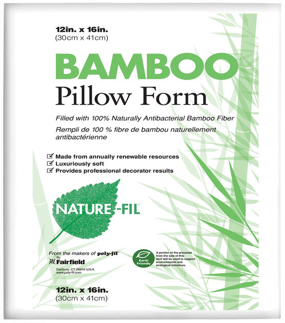 Nature Fil  Bamboo Pillow 12" x 16"