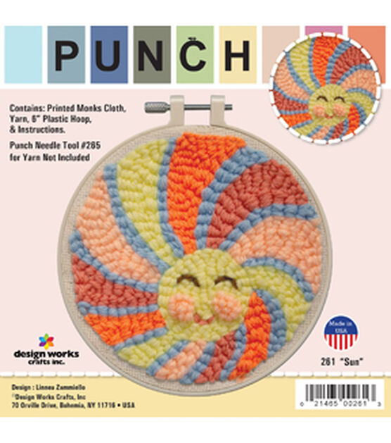 Design Works 6" Sun Punch Needle Kit, , hi-res, image 2