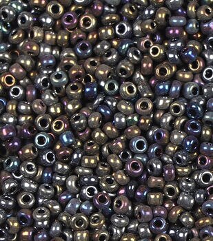 2mm Transparent Silver Plated Glass Seed Beads by hildie & jo