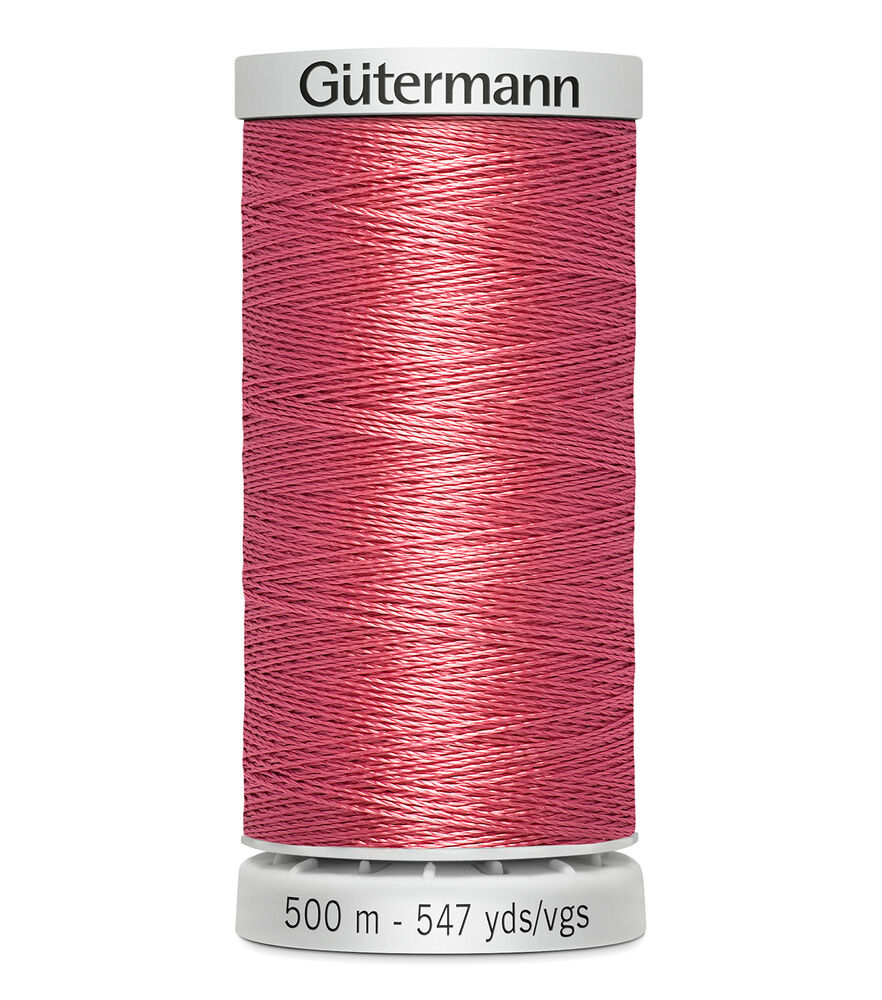 Gutermann 500M Dekor 35wt Thread, 4845 Dark Rose, swatch