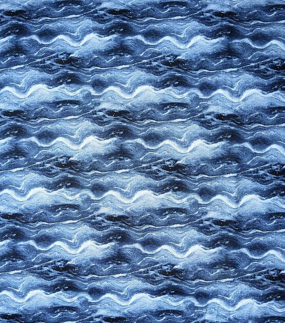 Blue Wave Flows Quilt Cotton Fabric by Keepsake Calico
