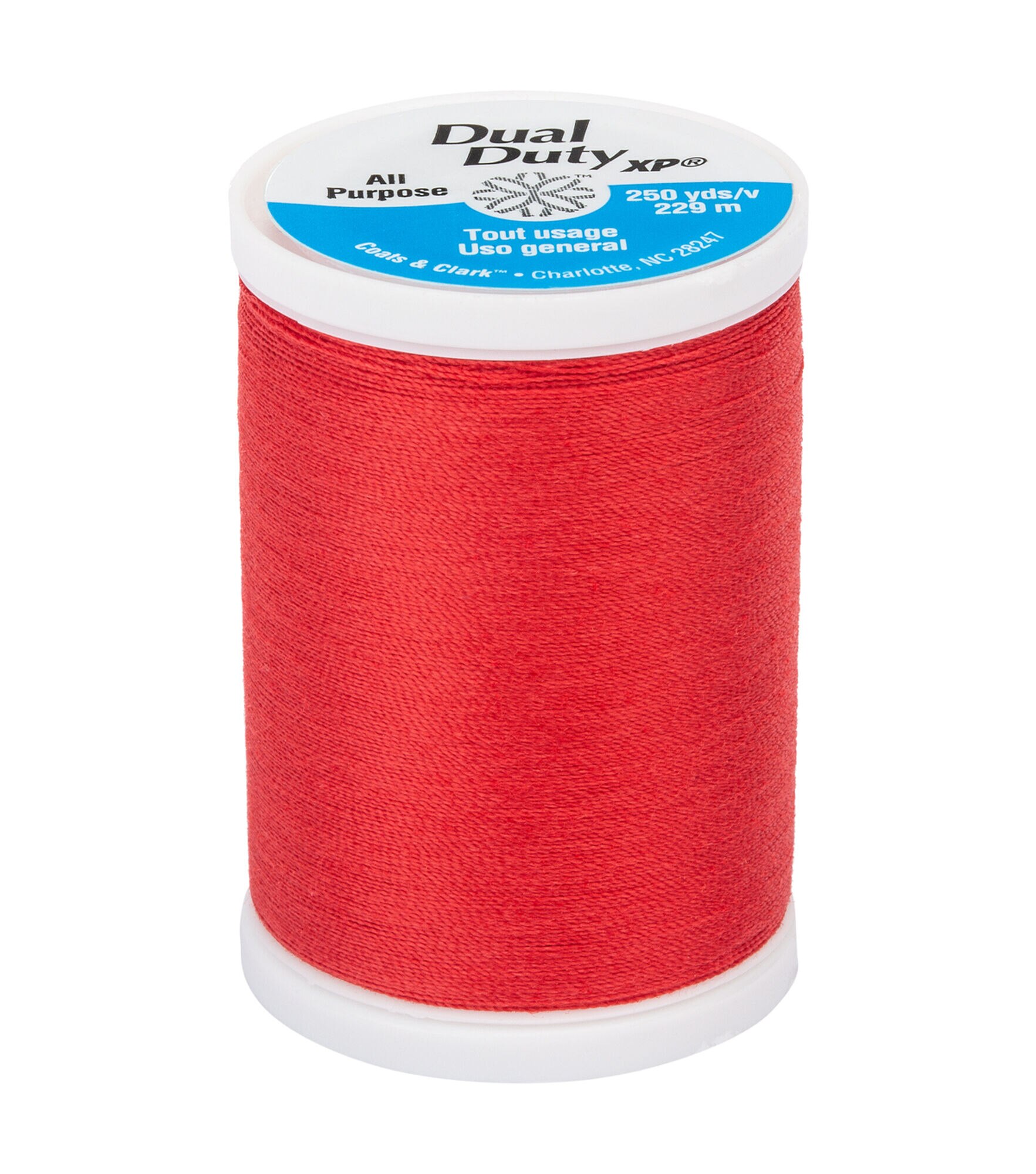 Coats & Clark Dual Duty XP General Purpose Thread 250yds, #2170dd Red Geranium, hi-res