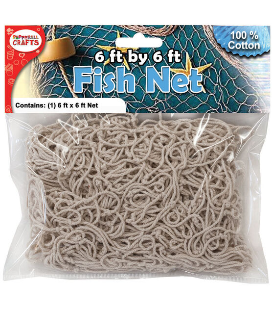 Pepperell 6'x6' Cotton Fishing Net