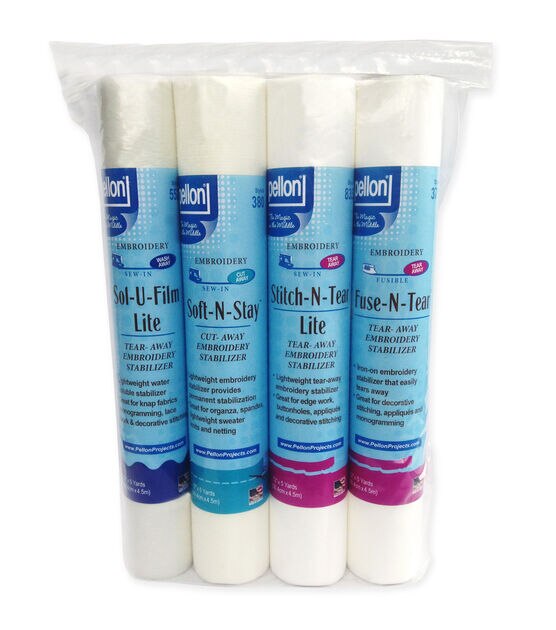 Pellon 12" x 5yd Embroidery Stabilizer Sampler Pack