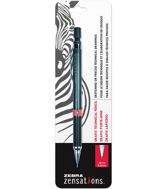 Zebra Zensations 0.5mm #2 Drafix Technical Mechanical Pencil, , hi-res, image 2