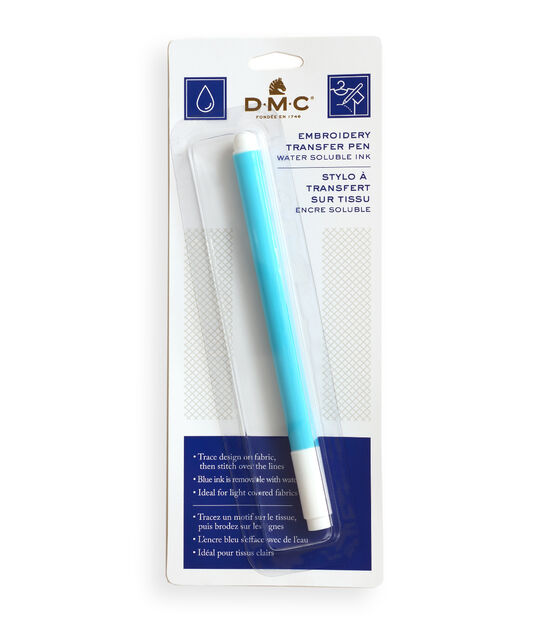 Water Soluble Pens for Embroidery 3ct (blue, red, purple)