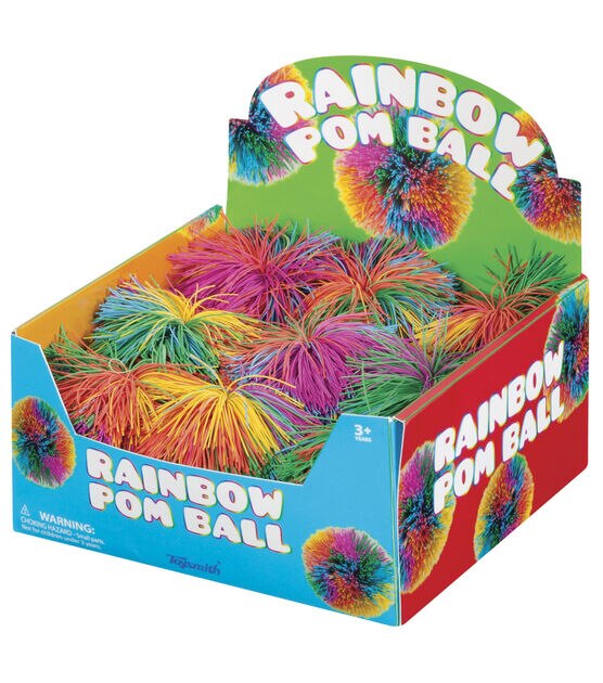 Rainbow Pom Ball, , hi-res, image 2