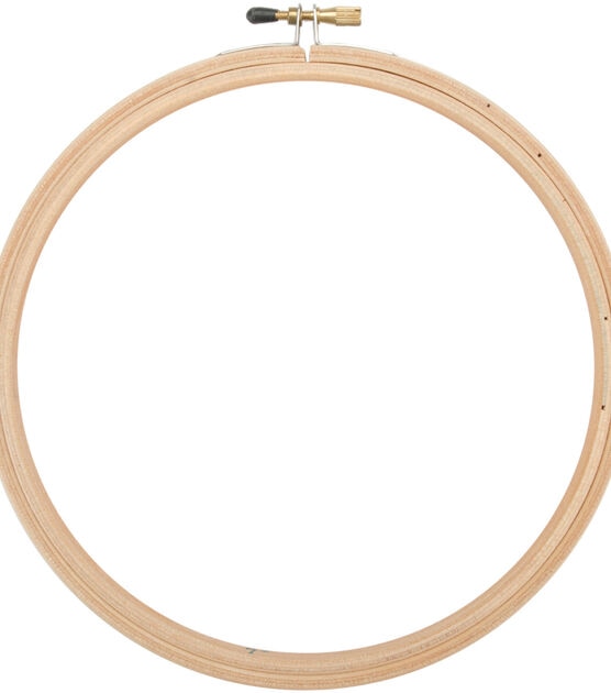 Frank A. Edmunds Wood Embroidery Hoop with Round Edges 7" Natural