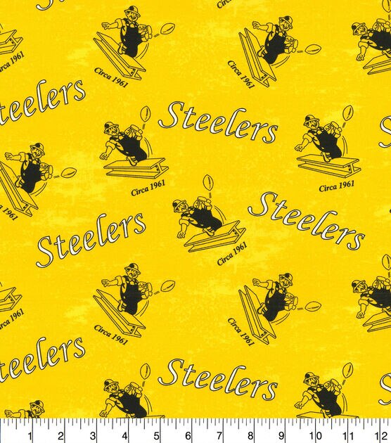 Fabric Traditions Pittsburgh Steelers Cotton Fabric Legacy