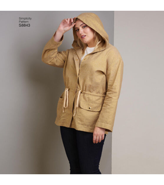 Simplicity S8843 Size XXS to 2XL Misses Anorak Jacket Sewing Pattern, , hi-res, image 5