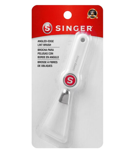 SINGER Angled Edge Lint Brush with Comfort Grip
