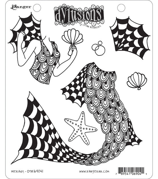 Dyan Reaveley's Dylusions Cling Stamp Collections 8.5''X7'' Merlady, , hi-res, image 2