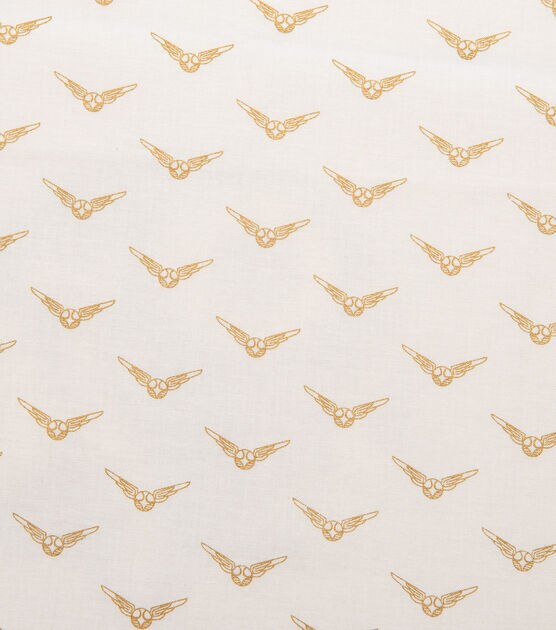 Harry Potter Cotton Fabric Golden Snitch Metallic, , hi-res, image 3