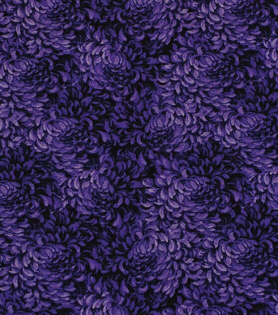 Purple Packed Petals Quilt Cotton Fabric by Keepsake Calico, , hi-res, image 2