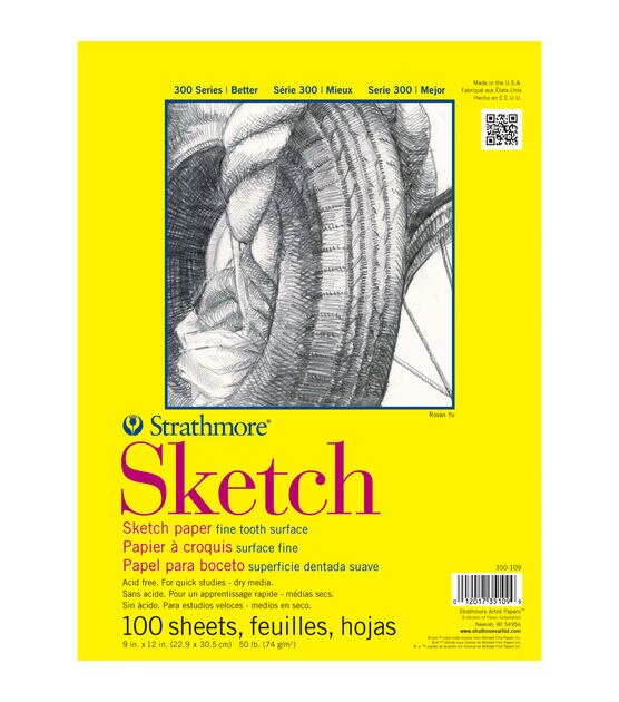 Strathmore Sketch Paper Pad 14"X17" 50lb 100 Sheets