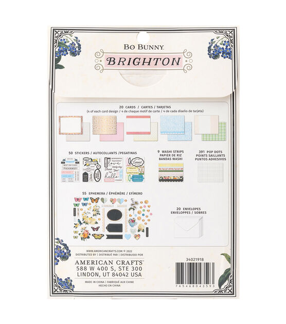 American Crafts 40pk Bo Bunny Brighton Card Kit, , hi-res, image 2