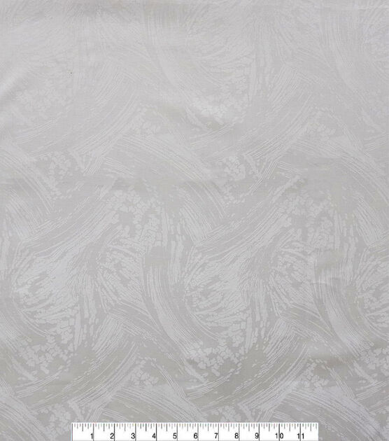 White Paint Brush Strokes Quilt Cotton Fabric by Keepsake Calico, , hi-res, image 2