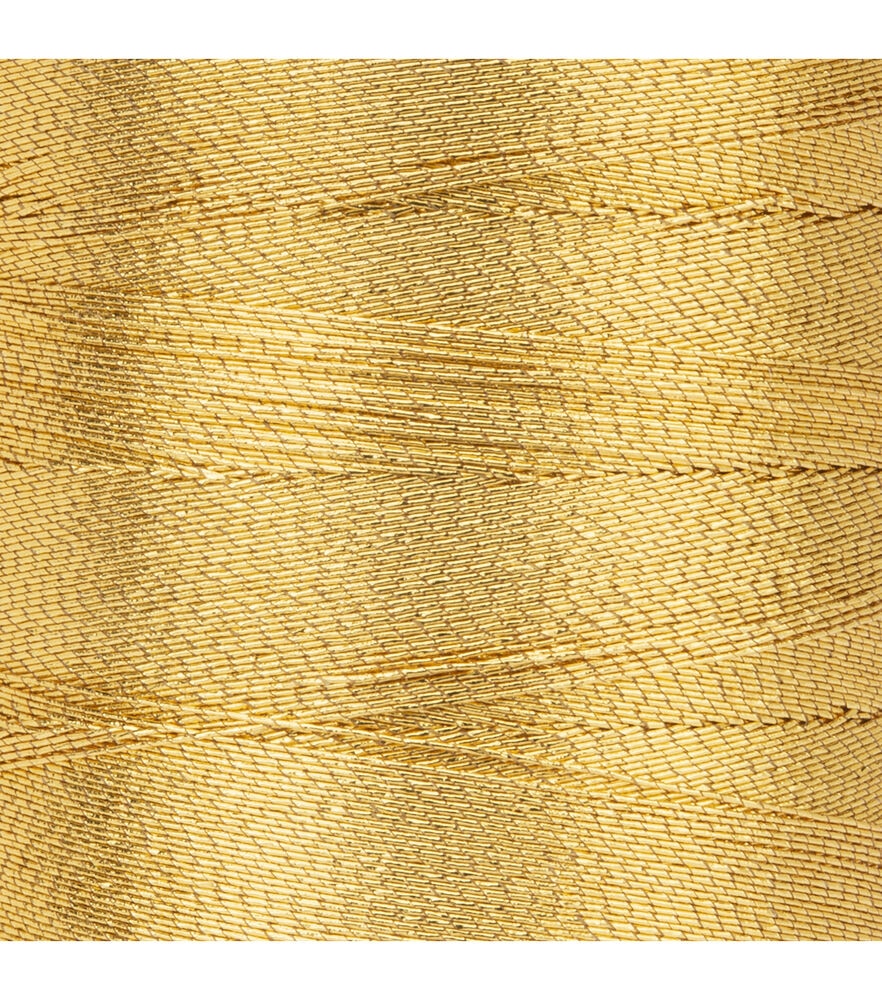 Coats & Clark Metallic Embroidery Thread, Metallic Gold Embroidery Threa, swatch, image 3