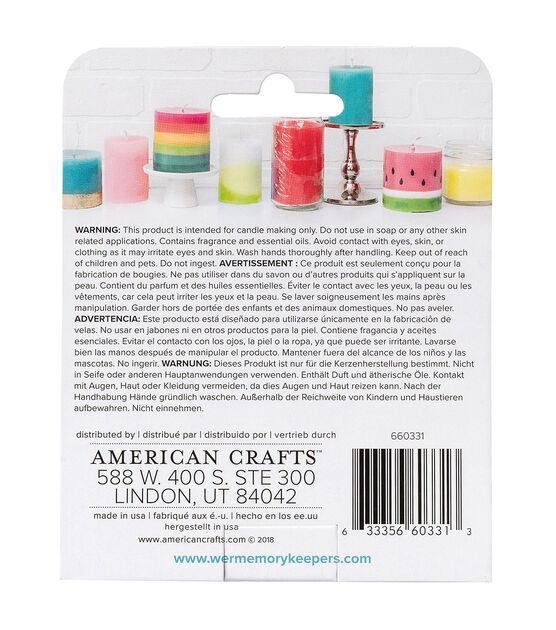 We R Memory Keepers Wick Candle Scent 1oz 3/Pkg Kitchen Comfort