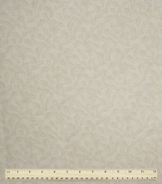 Vines Tonal Cream 108" Wide Cotton Fabric, , hi-res, image 2