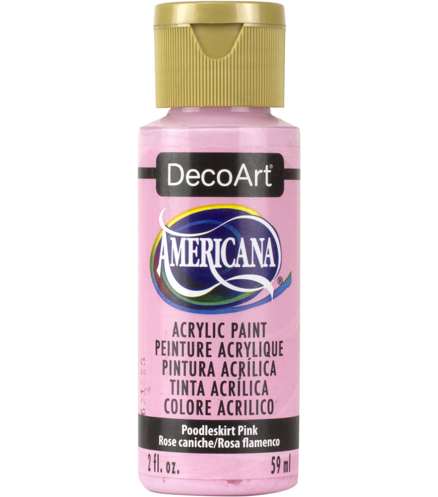 DecoArt Americana Acrylic 2oz Paint, Poodleskirt Pink, hi-res