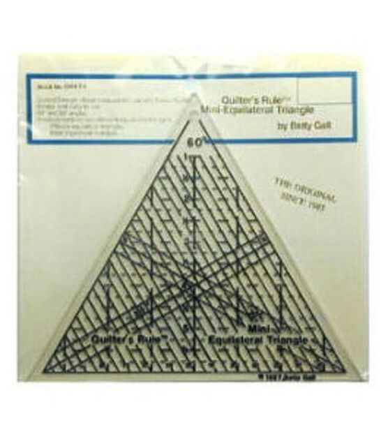 Quilters Rule Mini Equilateral Triangle 7 3/4" 7 3/4" x 7 3/4"